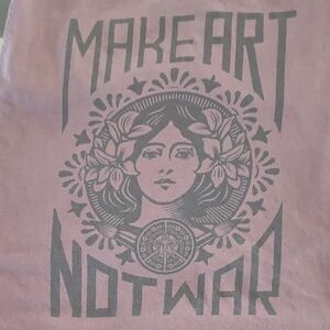 Obey Pink and Black 'Make Art Not War' Print